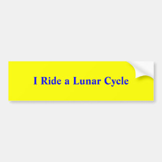 Autocollant De Voiture Je monte un cycle lunaire