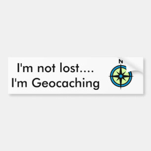 Autocollant De Voiture Je ne suis pas perdu… Je suis Geocaching