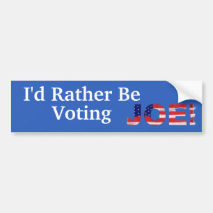 Autocollant De Voiture Je préfère voter Joe