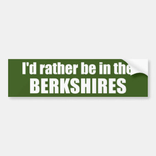 Autocollant De Voiture Je Préférerais Être Dans Les Berkshires