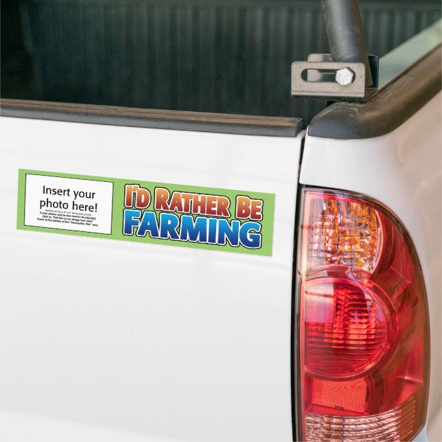 Autocollant De Voiture Je préférerais faire de l'agriculture ! (agricultu (Sur camion)