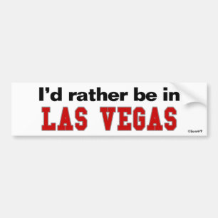 Autocollant De Voiture Je serais plutôt à Las Vegas