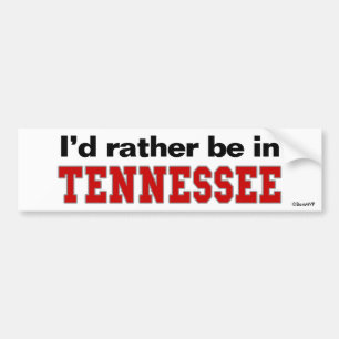 Autocollant De Voiture Je serais plutôt au Tennessee