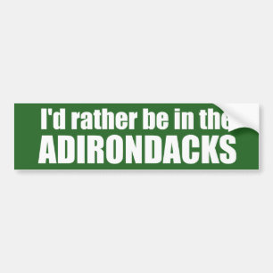 Autocollant De Voiture Je serais plutôt dans l'Adirondacks