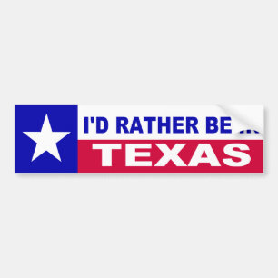 Autocollant De Voiture Je SERAIS PLUTÔT DANS LE TEXAS