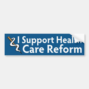 Autocollant De Voiture Je soutiens la réforme de soins de santé