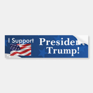 Autocollant De Voiture Je soutiens le Président Trump !