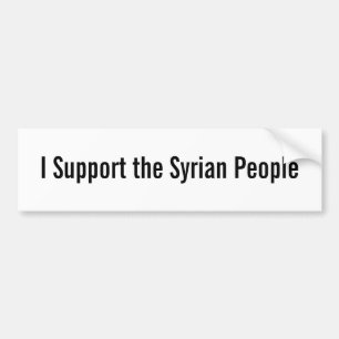 Autocollant De Voiture Je soutiens les personnes syriennes
