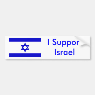 Autocollant De Voiture Je soutiens l'Israël