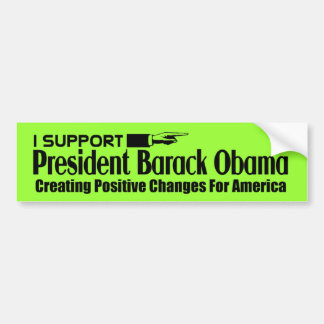 Autocollant De Voiture Je soutiens Obama