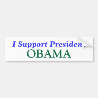 Autocollant De Voiture Je soutiens président, OBAMA