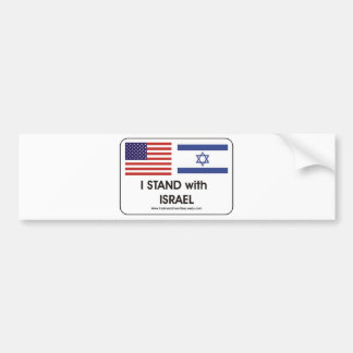 Autocollant De Voiture Je suis avec Israël