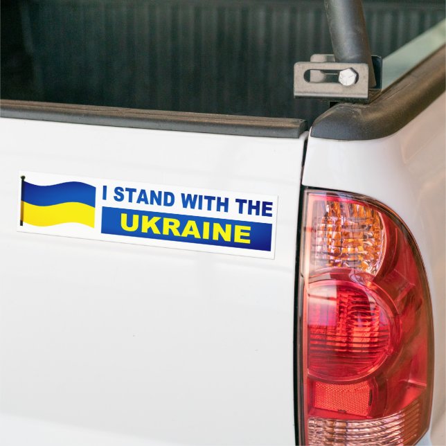 Autocollant De Voiture Je Suis Avec L'Ukraine (Sur camion)