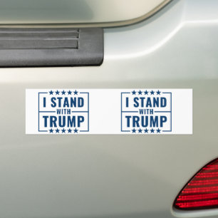 Autocollant De Voiture Je Suis Avec Trump 2024