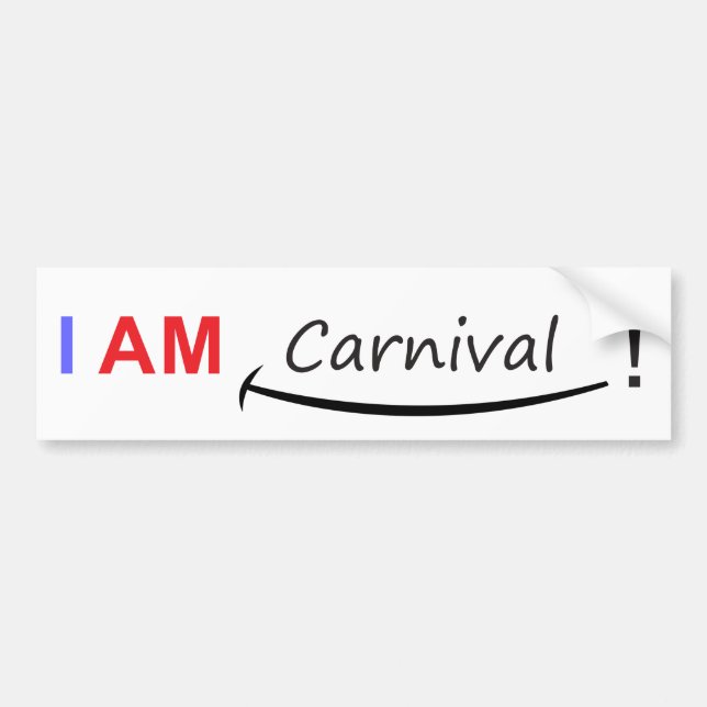 Autocollant De Voiture Je suis carnaval (Devant)