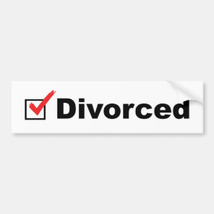 Autocollant De Voiture Je suis divorcé et disponible