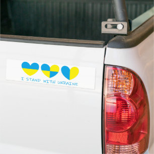 Autocollant De Voiture Je Suis Du Coeur De L'Ukraine