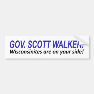 Autocollant De Voiture Je suis du côté du marcheur de Scott
