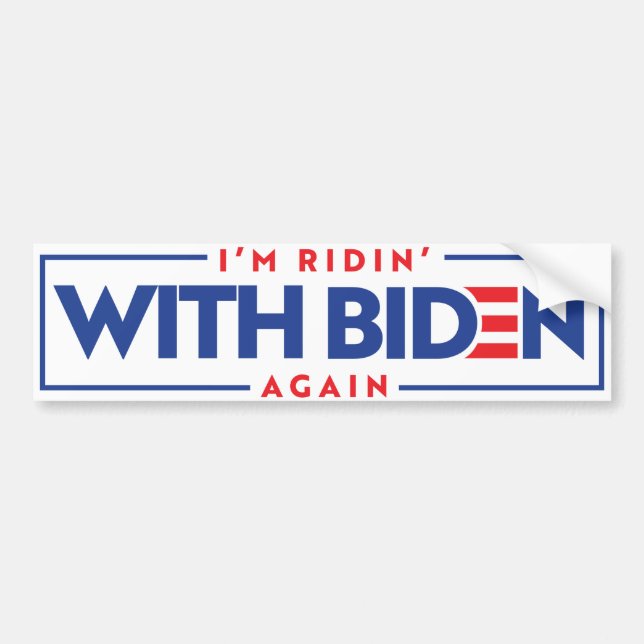 Autocollant De Voiture Je suis encore avec Biden (Devant)