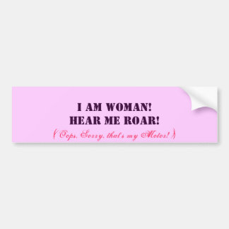 Autocollant De Voiture Je suis femme !