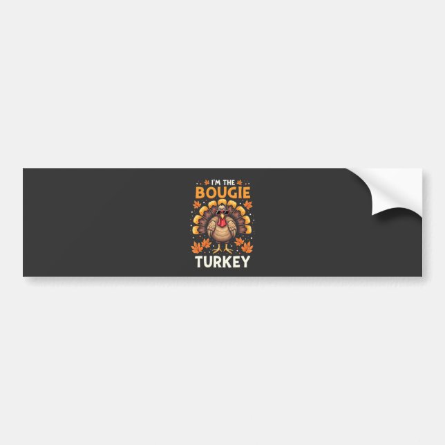 Autocollant De Voiture Je suis la Sassy de Thanksgiving de Bougie Turkey (Devant)