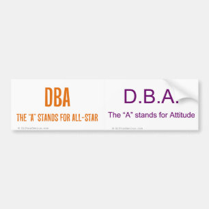 Autocollant De Voiture Je suis le DBA et je dis ainsi