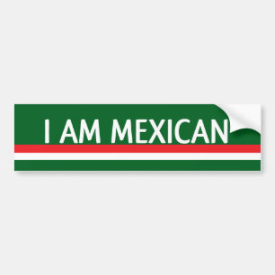 AUTOCOLLANT DE VOITURE JE SUIS MEXICAIN