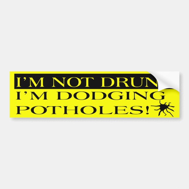 Autocollant De Voiture Je suis non bu moi esquive l'adhésif pour (Devant)