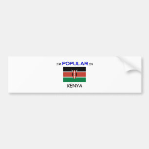 Autocollant De Voiture Je suis populaire au KENYA