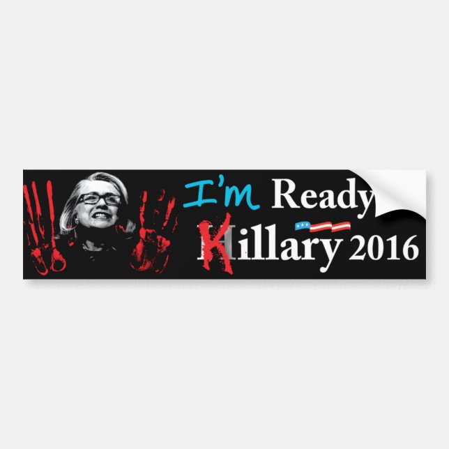 Autocollant De Voiture Je suis PRÊT POUR KILLARY ! (Devant)