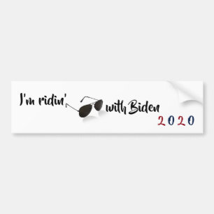 Autocollant De Voiture Je suis Ridin' avec Biden en 2020
