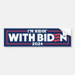 Autocollant De Voiture Je suis Ridin' With Biden 2024