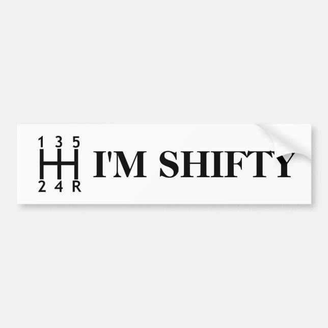 Autocollant De Voiture Je suis Shifty (Devant)
