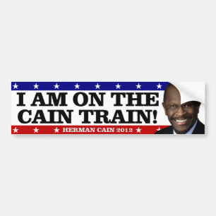 Autocollant De Voiture Je suis sur le train de Caïn !
