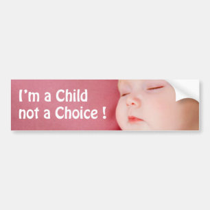 Autocollant De Voiture je suis UN ENFANT PAS UN CHOIX !