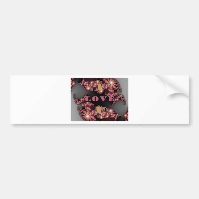 Autocollant De Voiture Je T'Aime Chérie (Devant)
