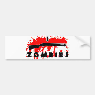 Autocollant De Voiture Je tire des zombies