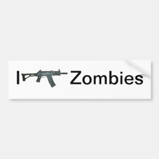 Autocollant De Voiture Je tire des zombis
