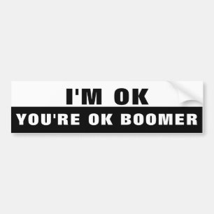 Autocollant De Voiture Je vais bien, tu vas bien Boomer
