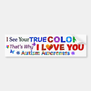 Autocollant De Voiture Je vois tes vraies COULEURS