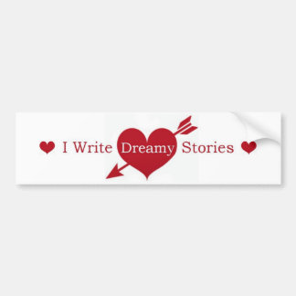 Autocollant De Voiture J'écris Dreamy Stories Bumper Sticker