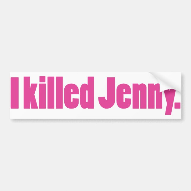 Autocollant De Voiture JennyPink (Devant)