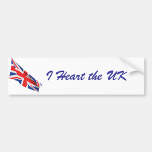 Autocollant De Voiture J'entends le drapeau britannique/Union Jack