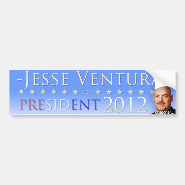 Autocollant De Voiture Jesse Ventura 2012 (ou plus tôt) adhésifs pour (Devant)