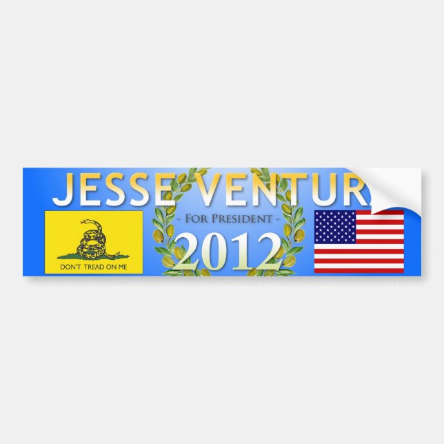 Autocollant De Voiture Jesse Ventura pour le président 2012 (Devant)