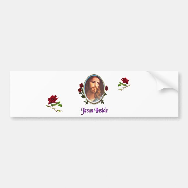 Autocollant De Voiture Jésus à l'intérieur (Devant)