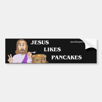 Autocollant De Voiture Jésus aime l'adhésif pour pare-chocs de crêpes