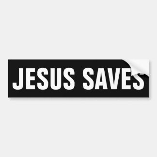 AUTOCOLLANT DE VOITURE JÉSUS ÉCONOMIE BUMPER STICKER