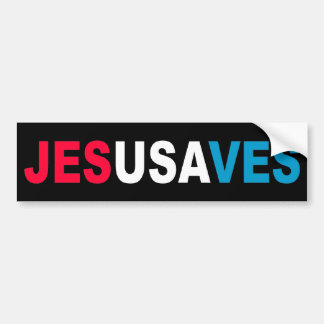 AUTOCOLLANT DE VOITURE JÉSUS ÉCONOMISE