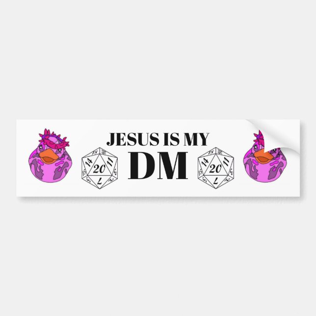 Autocollant De Voiture Jésus est mon DM (Devant)
